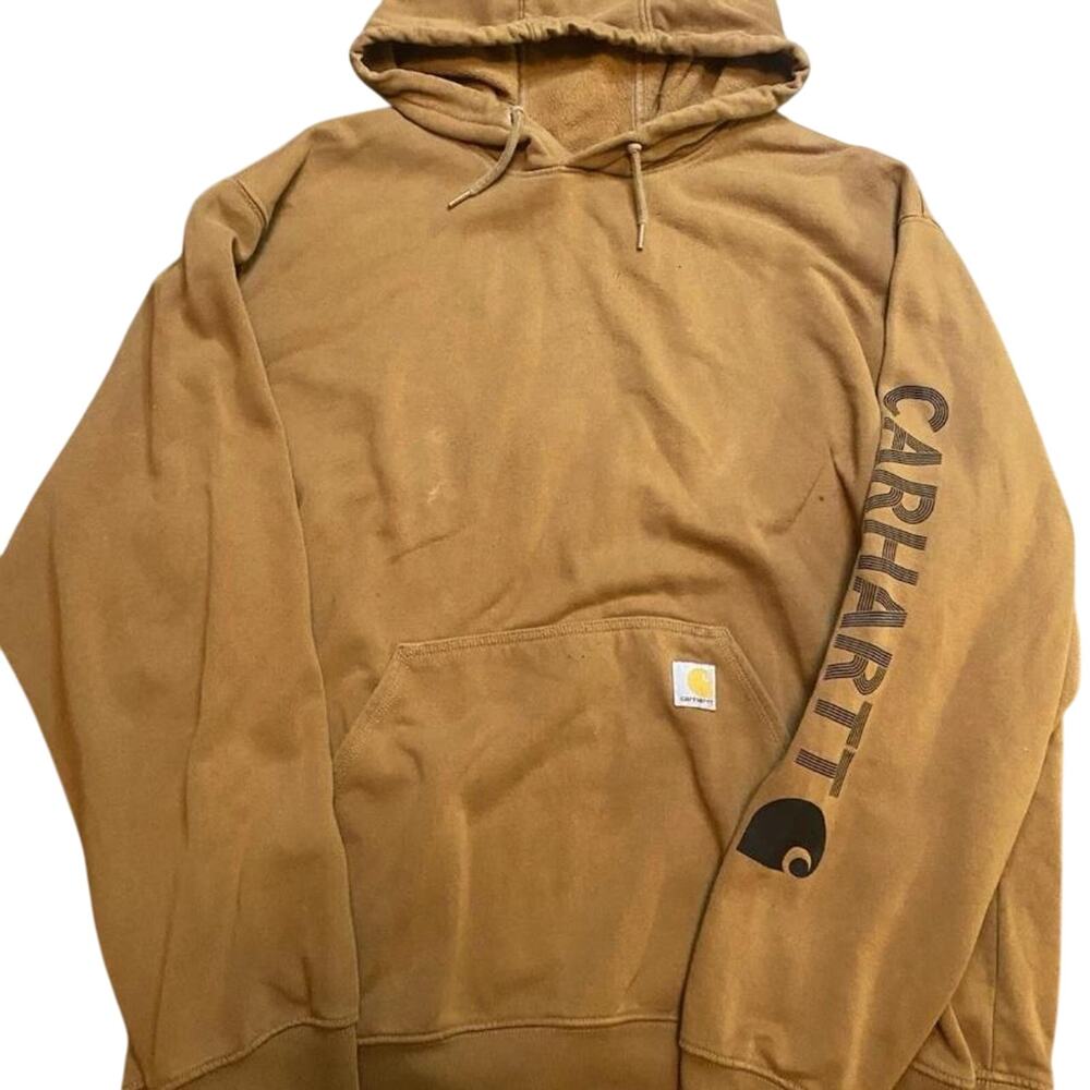 WHEAT COLORED MENS CARHARTT HOODIE SIZE XXL